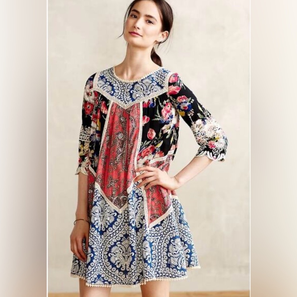 Vanessa Virginia Crotchet and Patchwork Dress